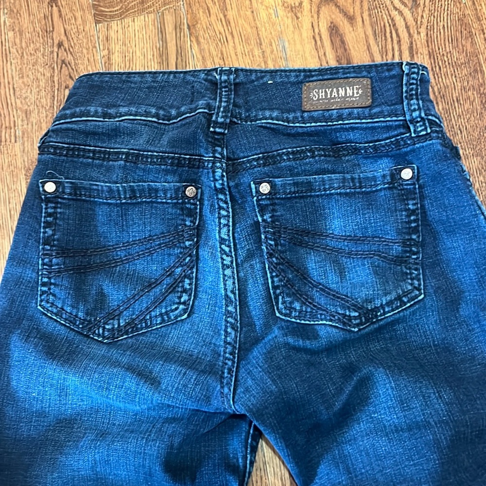 25x34 bootcut dark wash jeans